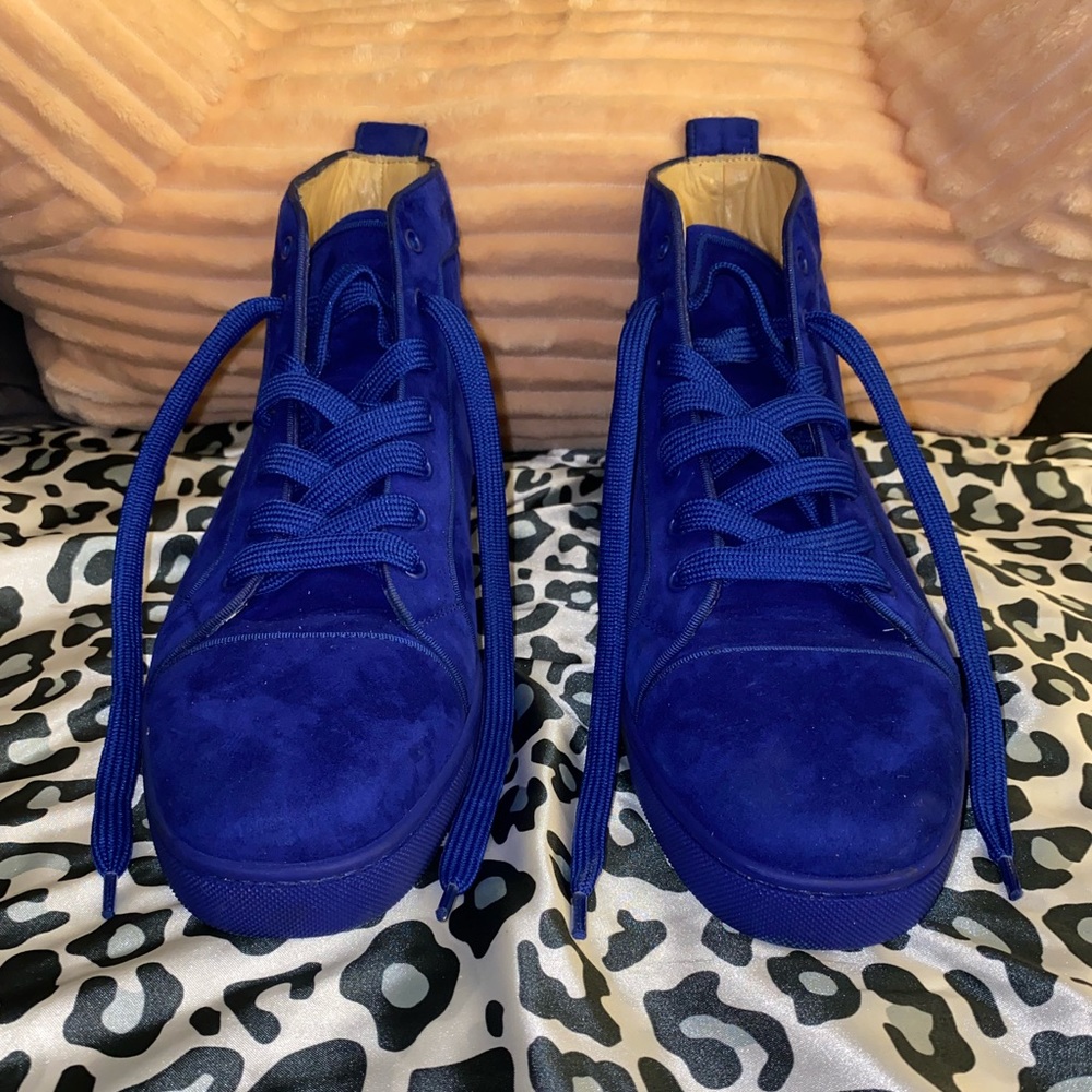 Christian Louboutin - Blue Suede - size- 45